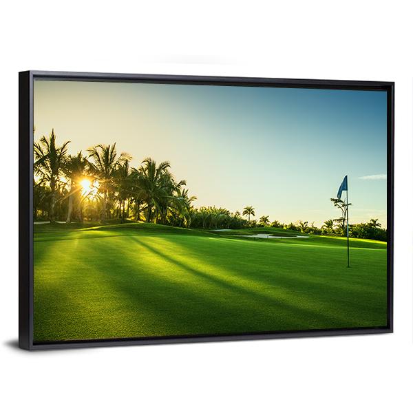 Countryside Golf Course Canvas Wall Art-3 Horizontal-Gallery Wrap-25" x 16"-Tiaracle