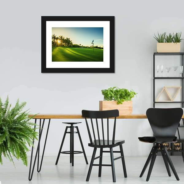 Countryside Golf Course Canvas Wall Art-3 Horizontal-Gallery Wrap-25" x 16"-Tiaracle