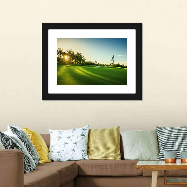 Countryside Golf Course Canvas Wall Art-3 Horizontal-Gallery Wrap-25" x 16"-Tiaracle