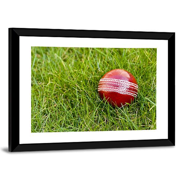 Cricket Ball Canvas Wall Art-3 Horizontal-Gallery Wrap-25" x 16"-Tiaracle