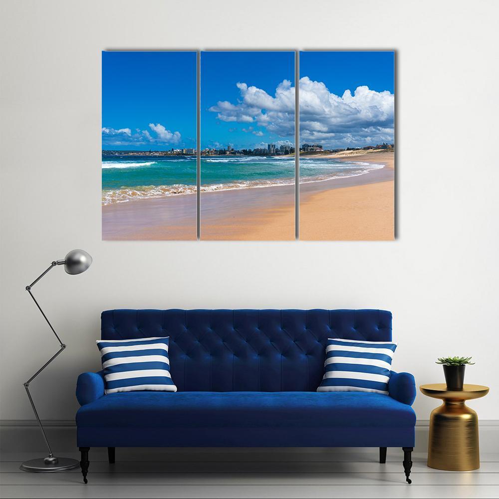 Cronulla Coastline Canvas Wall Art-3 Horizontal-Gallery Wrap-37" x 24"-Tiaracle