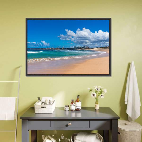 Cronulla Coastline Canvas Wall Art-3 Horizontal-Gallery Wrap-25" x 16"-Tiaracle