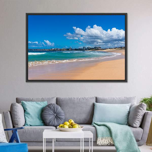 Cronulla Coastline Canvas Wall Art-3 Horizontal-Gallery Wrap-25" x 16"-Tiaracle
