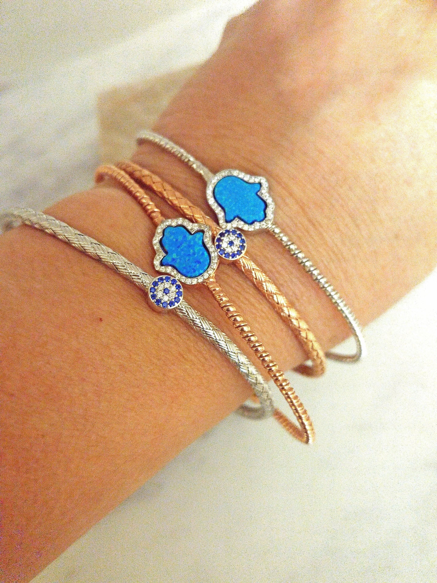 Lucky Eye Bangle Bracelet