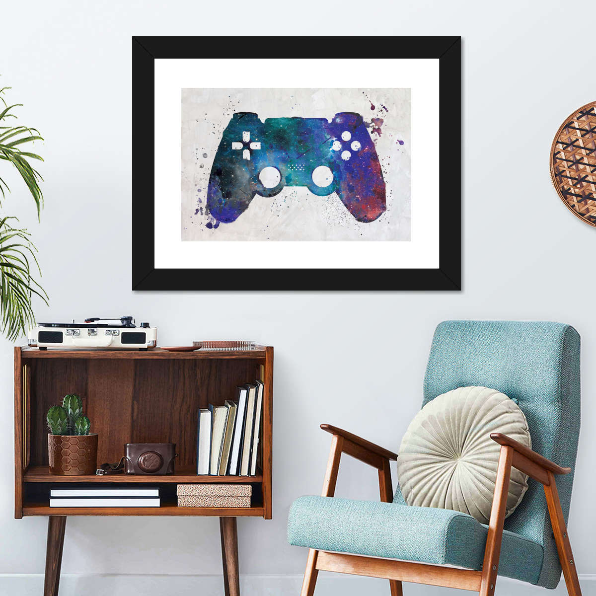 Galaxy Game Controller Wandkunst