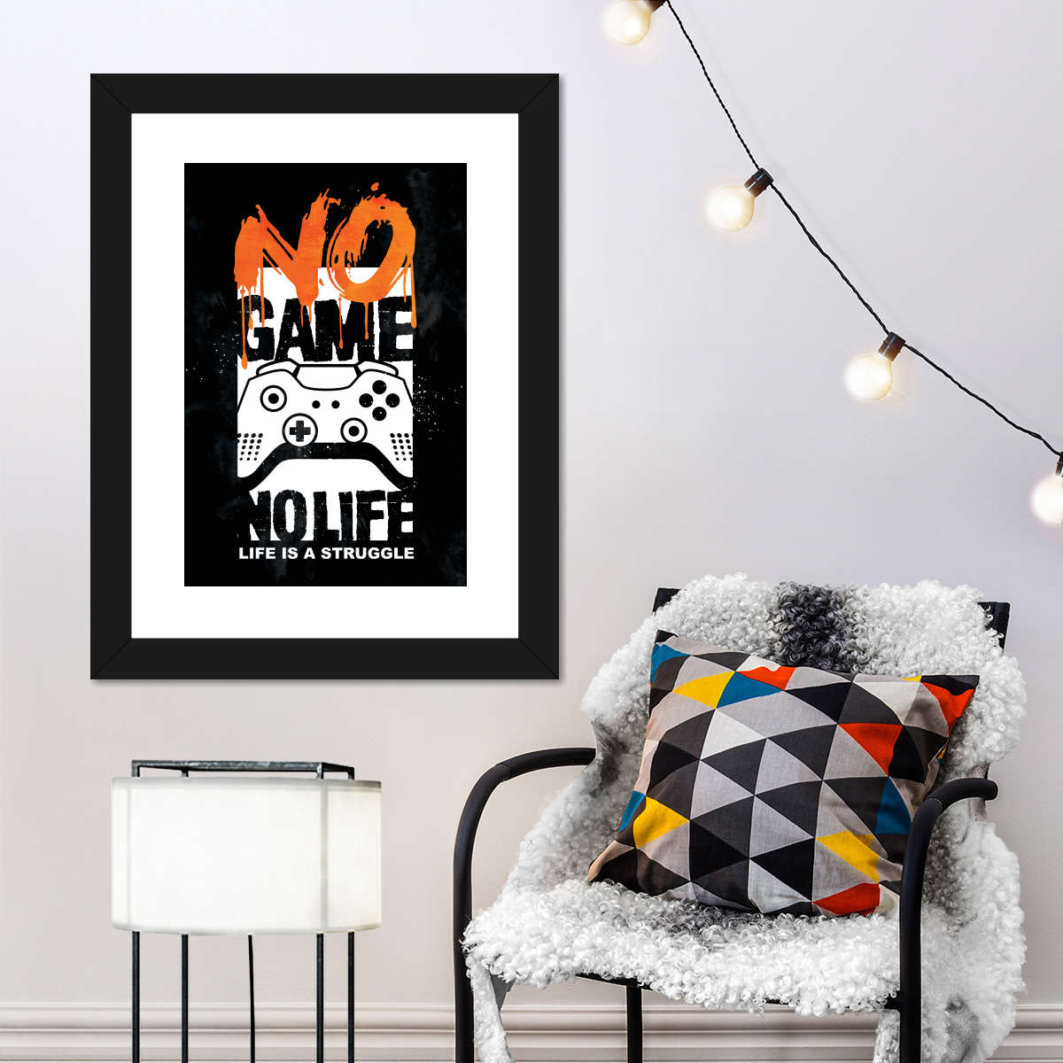 Kein Spiel kein Leben Wandkunst