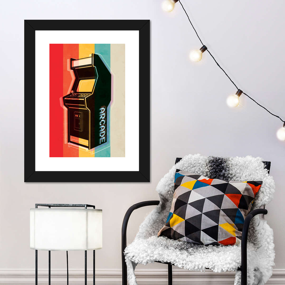 ریٹرو آرکیڈ وال آرٹ