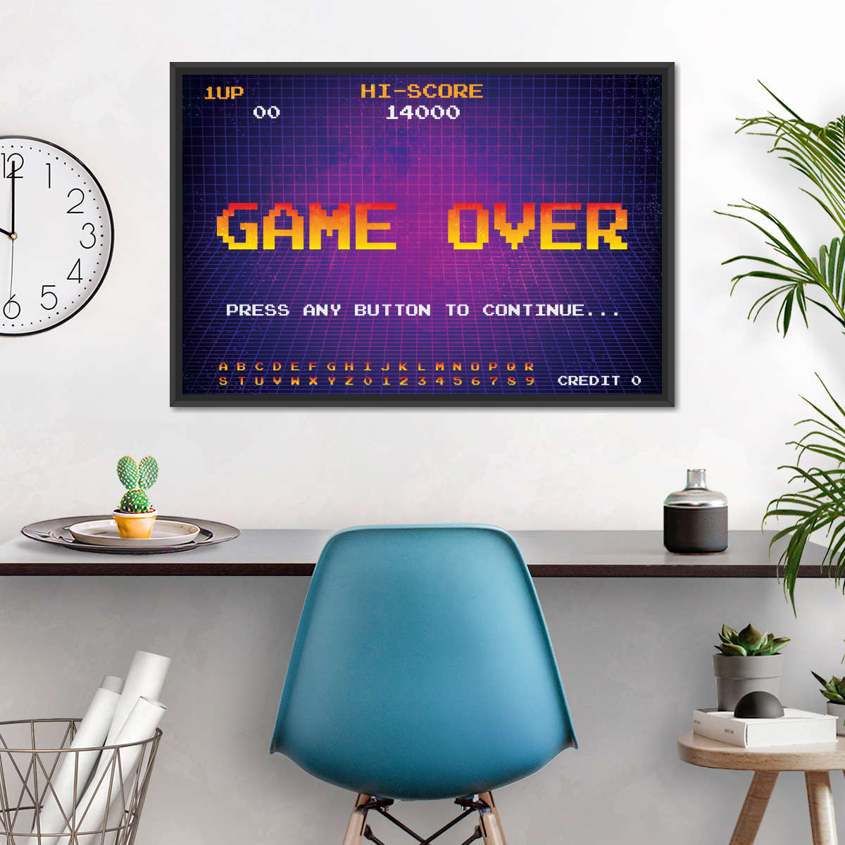 Spiel über Bildschirmwandkunst