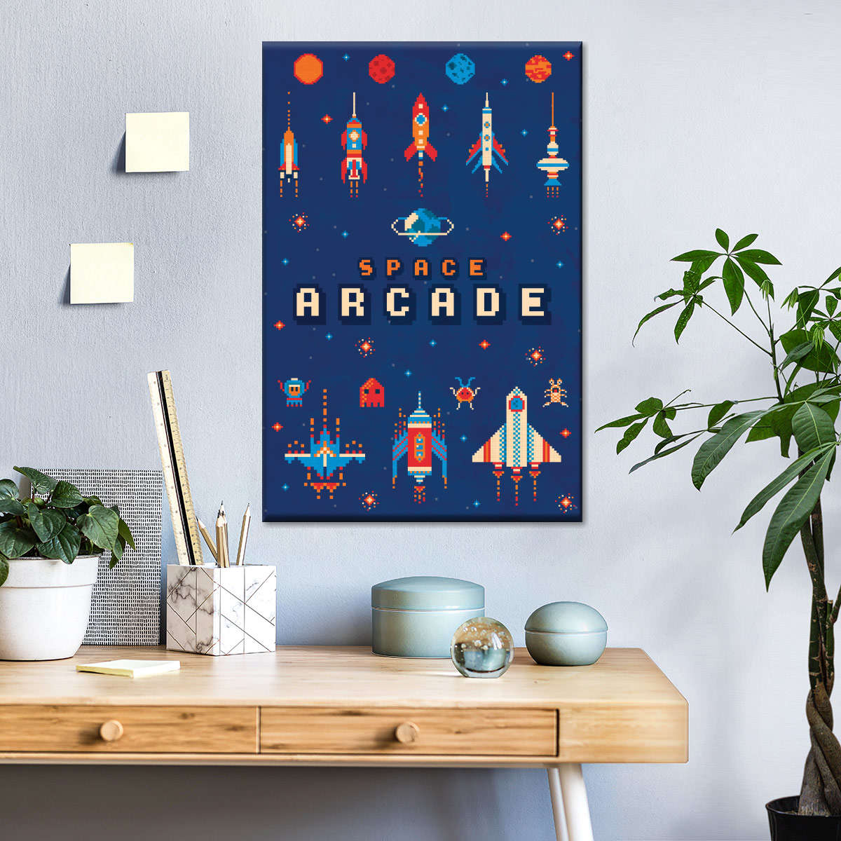 Raum Arcade Wandkunst