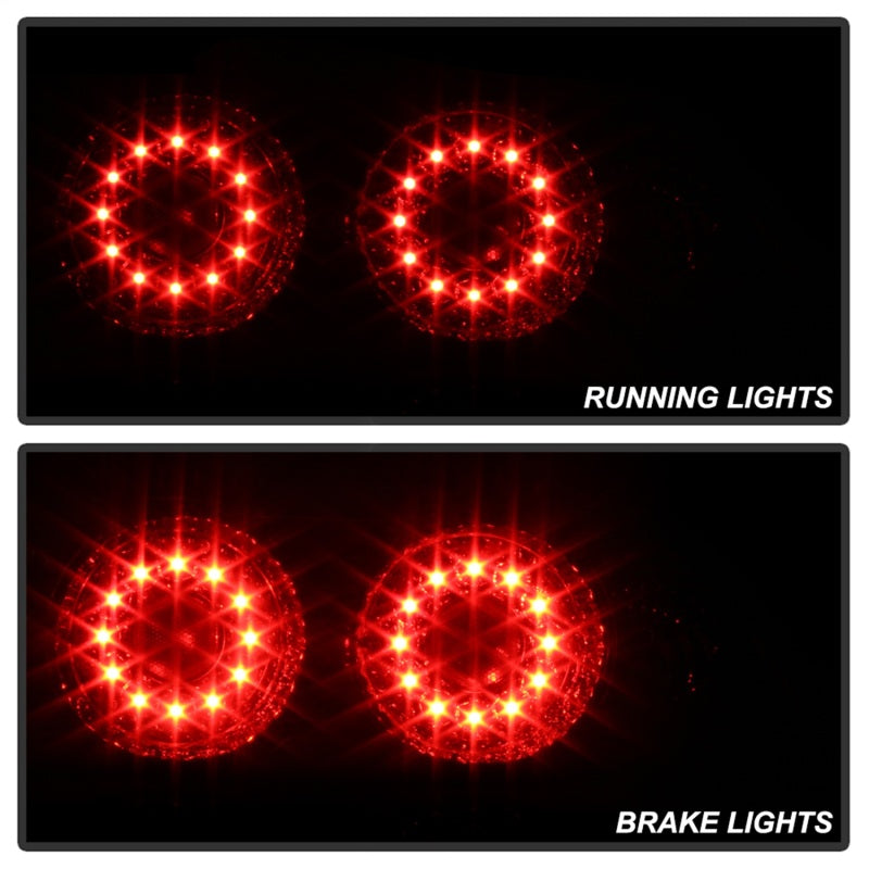 Spyder Acura RSX 02-04 LED Tail Lights Red Clear ALT-YD-ARSX02-LED-RC (spy5000385)