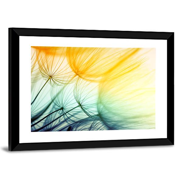 Dandelion Seed In Sunlight Canvas Wall Art-3 Horizontal-Gallery Wrap-25" x 16"-Tiaracle