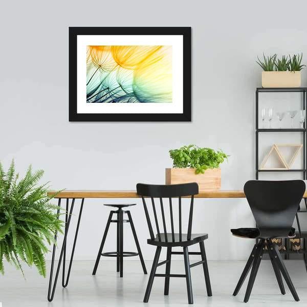 Dandelion Seed In Sunlight Canvas Wall Art-3 Horizontal-Gallery Wrap-25" x 16"-Tiaracle