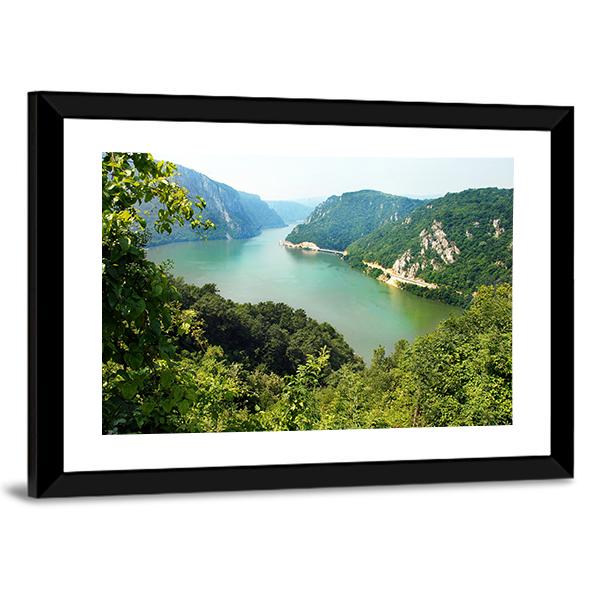 Danube Valley Canvas Wall Art-3 Horizontal-Gallery Wrap-25" x 16"-Tiaracle