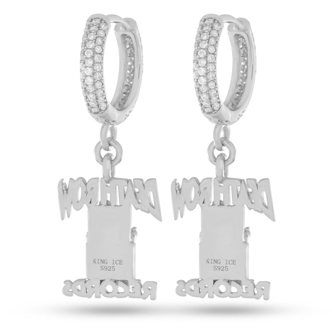 Death Row Records x King Ice - Hanging Logo Earrings