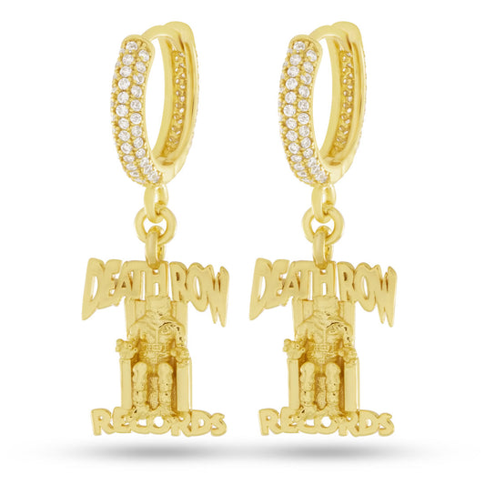 Death Row Records x King Ice - Hanging Logo Earrings