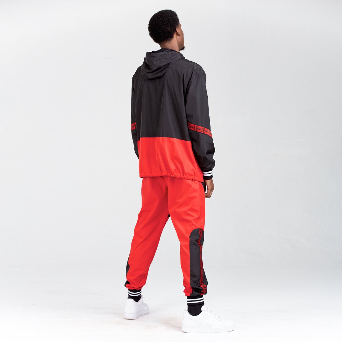 Death Row Records x King Ice - Jacquard Tape Windbreaker Track Pants