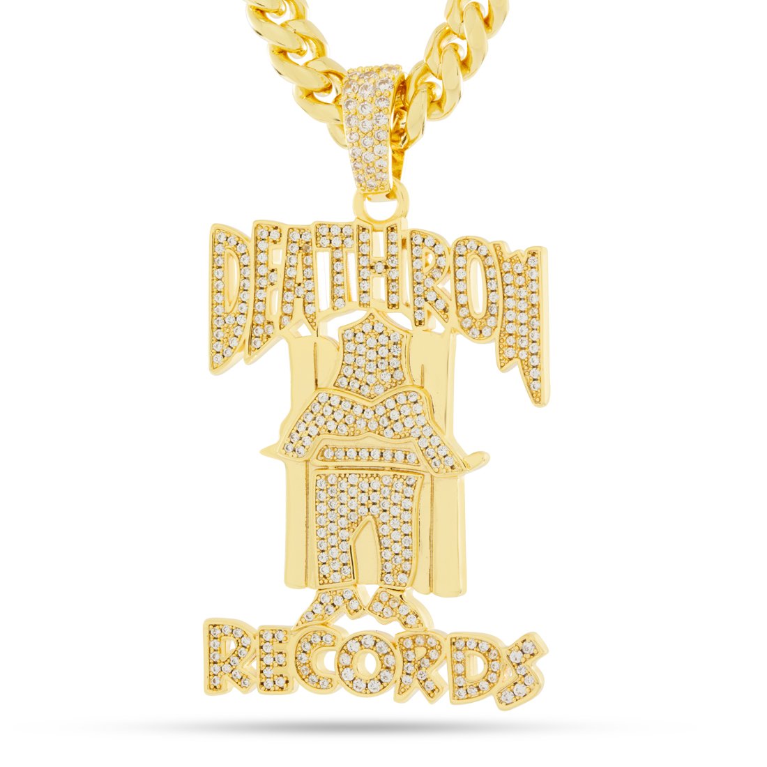 Death Row Records x King Ice - OG Death Row Logo Necklace