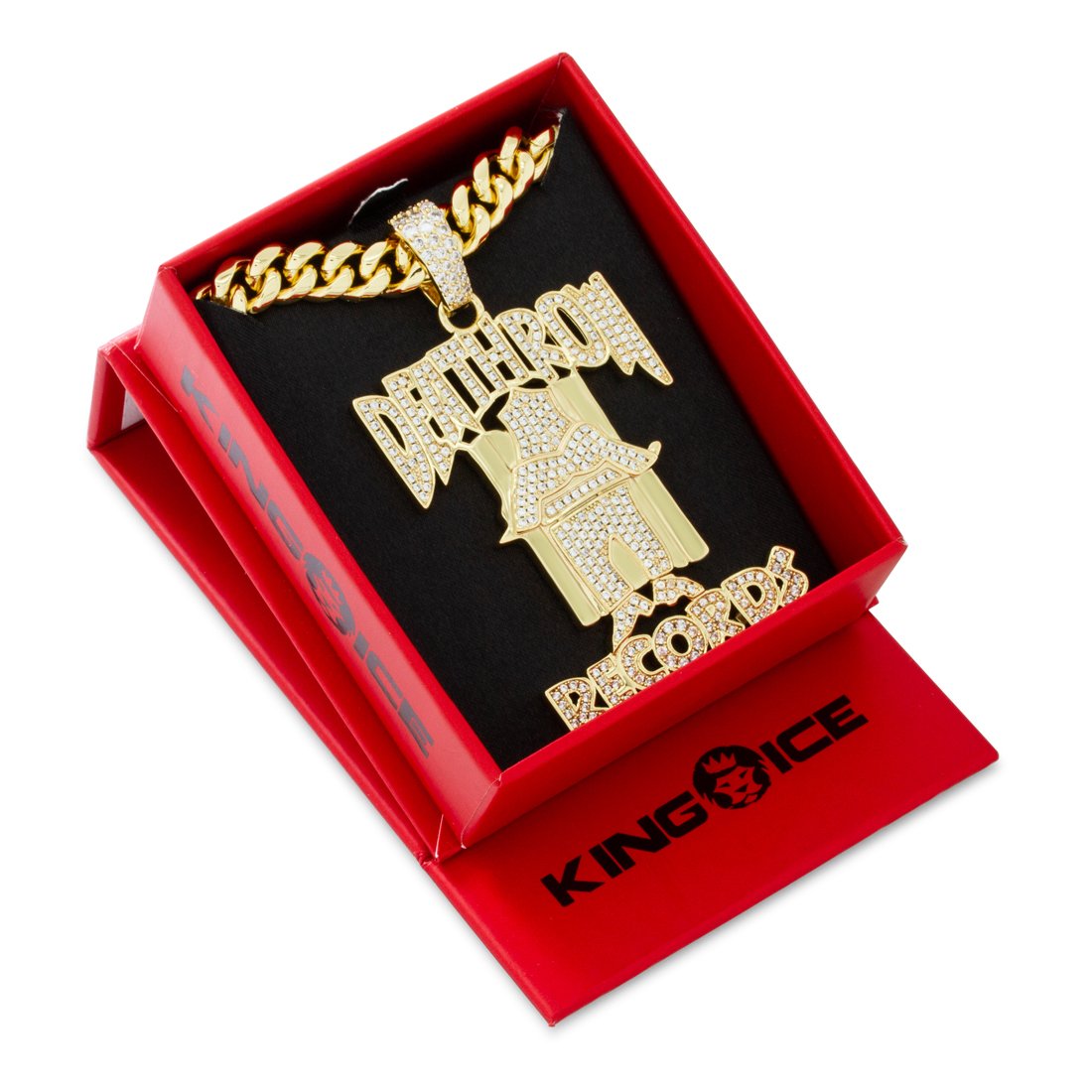 Death Row Records x King Ice - OG Death Row Logo Necklace