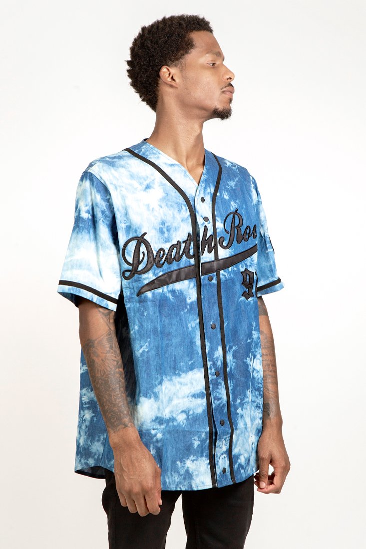 Death Row Records x King Ice - Tie-Dye Baseball Jersey