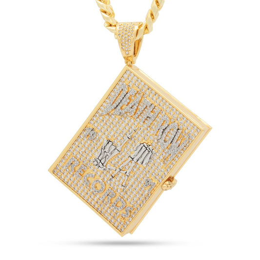 Death Row x King Ice - LA Skelett Cannabis Bibel Stash Halskette