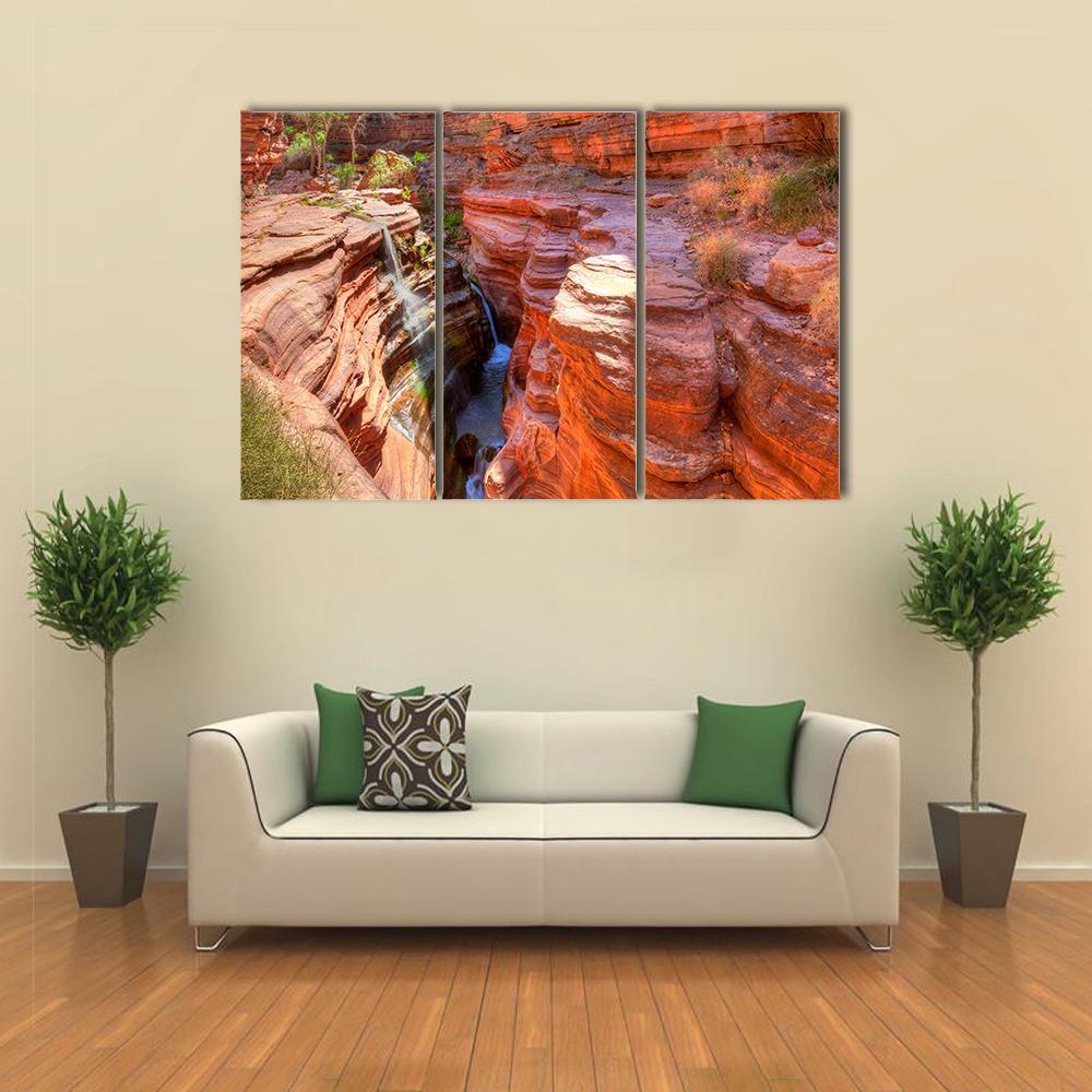 Deer Creek Canyon Canvas Wall Art-3 Horizontal-Gallery Wrap-37" x 24"-Tiaracle