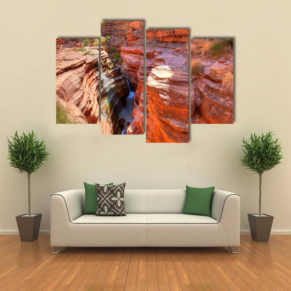 Deer Creek Canyon Canvas Wall Art-4 Pop-Gallery Wrap-50" x 32"-Tiaracle