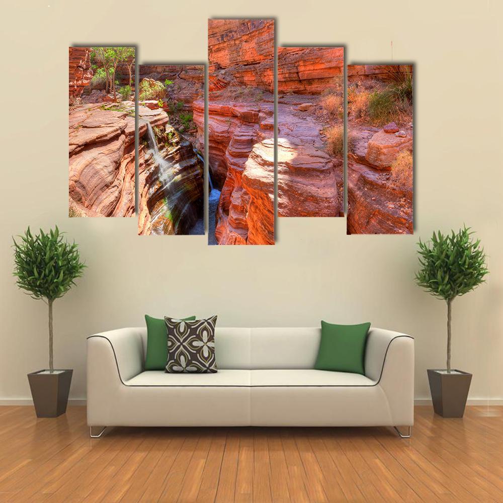 Deer Creek Canyon Canvas Wall Art-5 Pop-Gallery Wrap-47" x 32"-Tiaracle