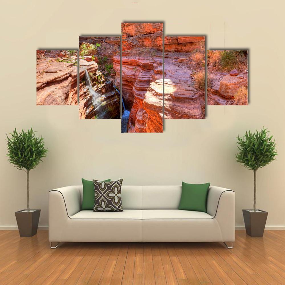 Deer Creek Canyon Canvas Wall Art-5 Star-Gallery Wrap-62" x 32"-Tiaracle