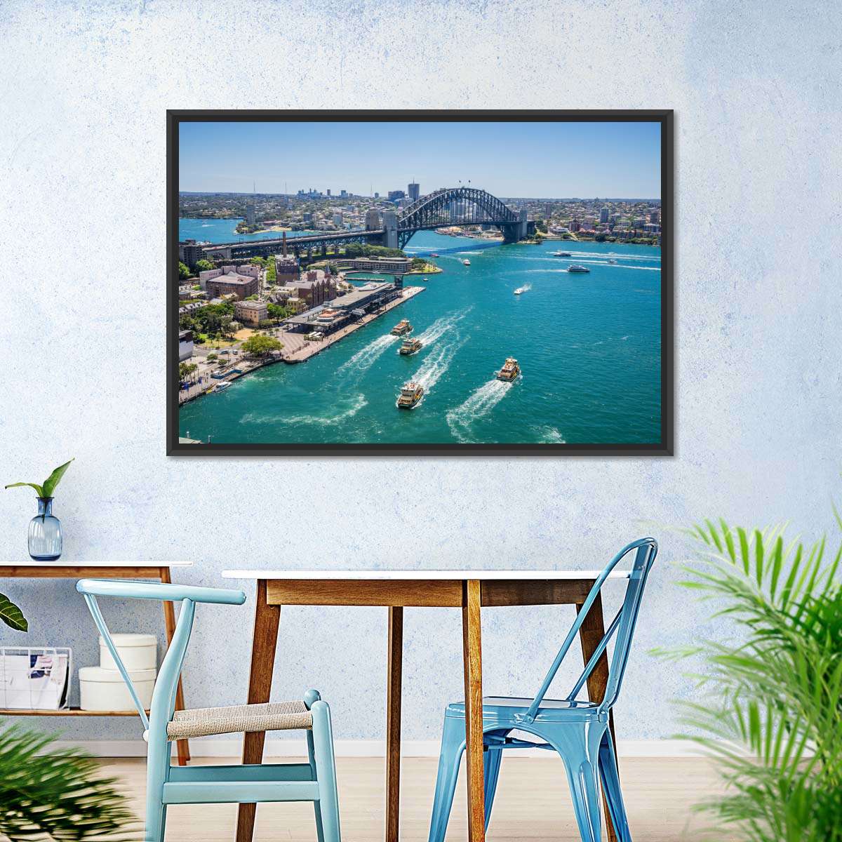 Blick auf die Wandkunst von Sydney Cove