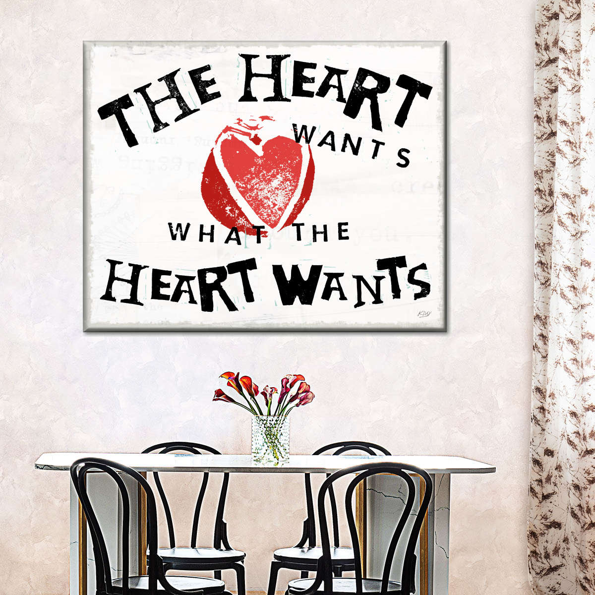 Lebe in voller Wandkunst