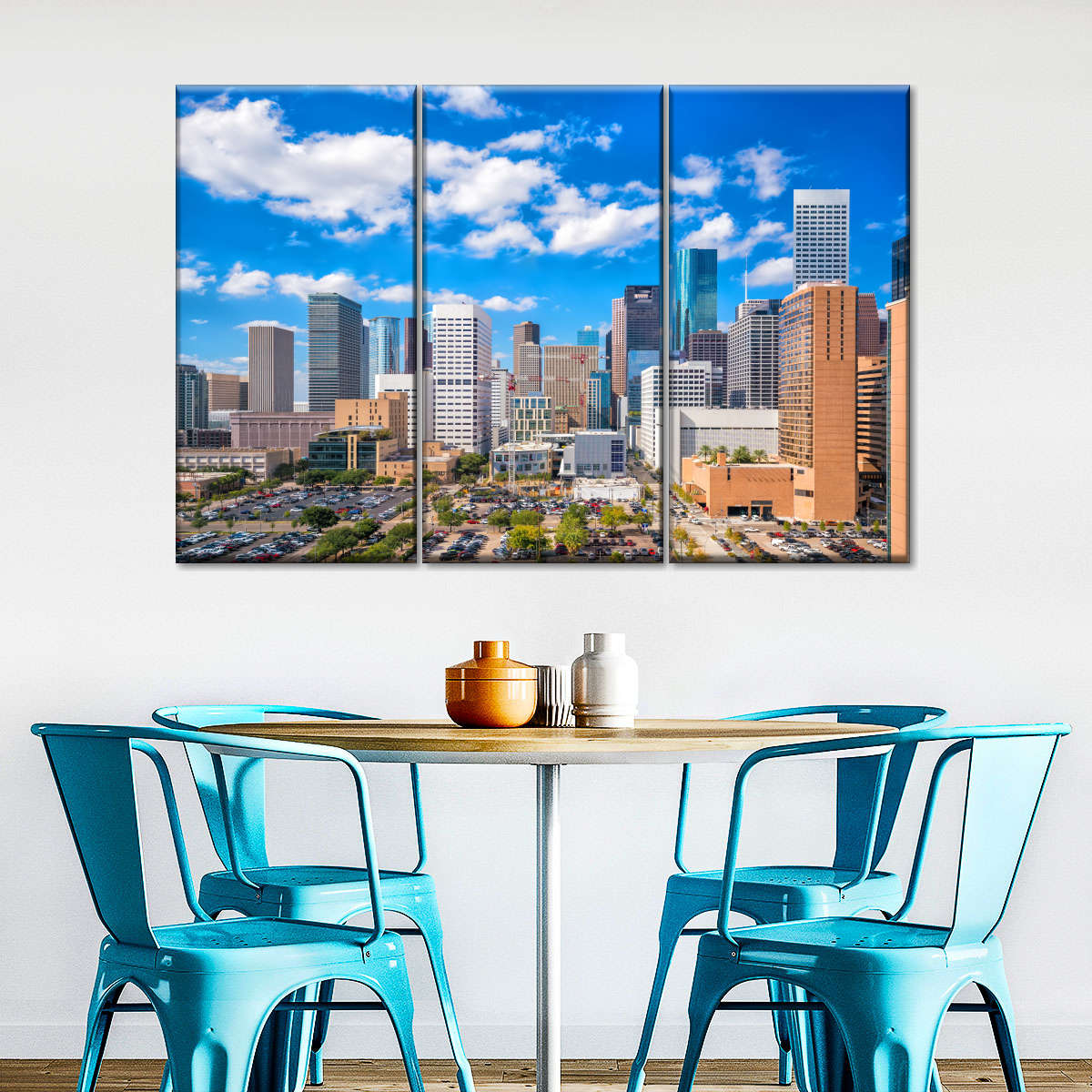 Downtown Houston Skyline Wandkunst