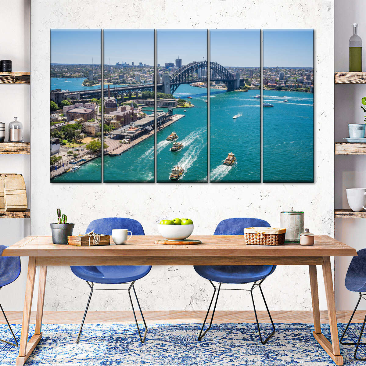 Blick auf die Wandkunst von Sydney Cove