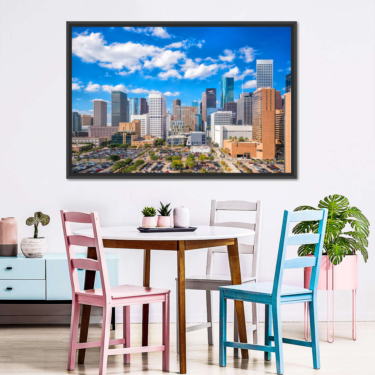 Downtown Houston Skyline Wandkunst