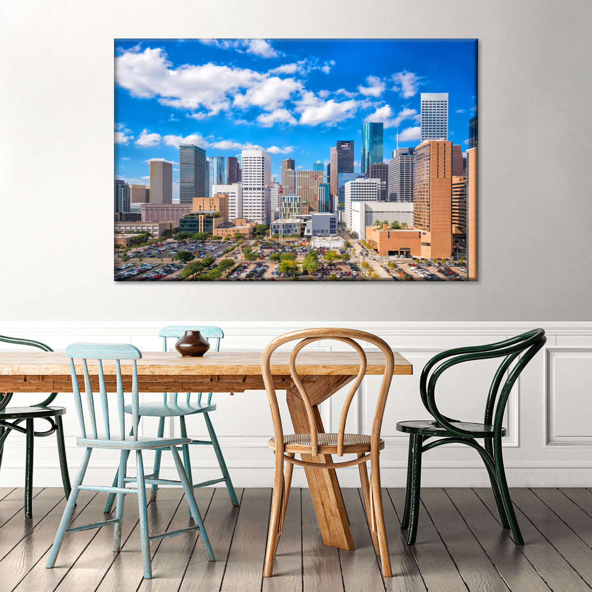 Downtown Houston Skyline Wandkunst
