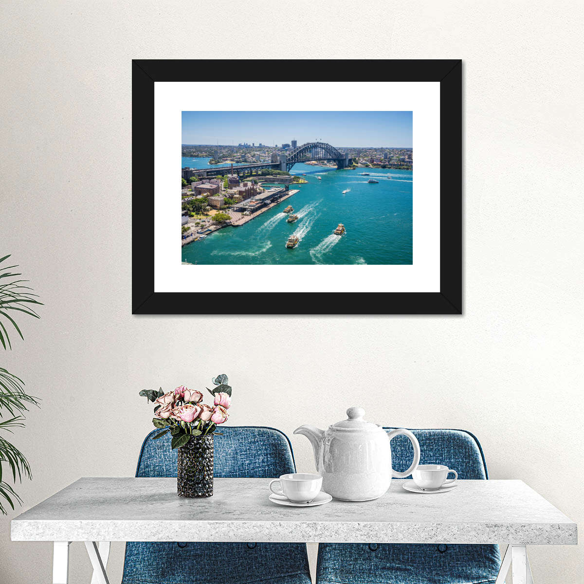 Blick auf die Wandkunst von Sydney Cove