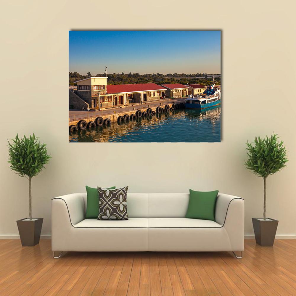 Dock At Robben Island Prison Canvas Wall Art-1 Piece-Gallery Wrap-48" x 32"-Tiaracle