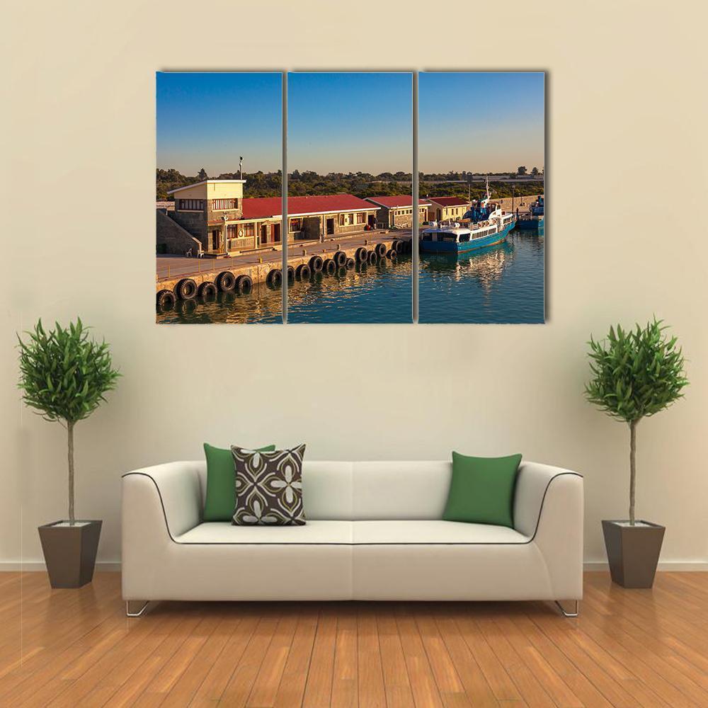 Dock At Robben Island Prison Canvas Wall Art-3 Horizontal-Gallery Wrap-37" x 24"-Tiaracle