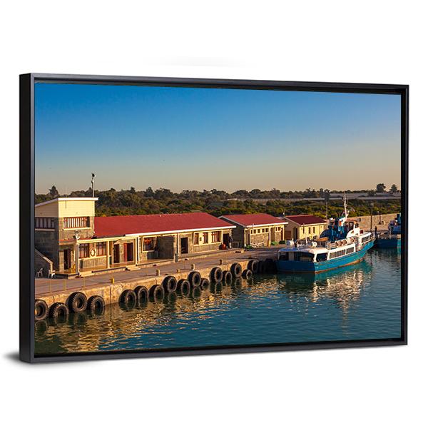 Dock At Robben Island Prison Canvas Wall Art-3 Horizontal-Gallery Wrap-25" x 16"-Tiaracle