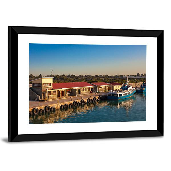 Dock At Robben Island Prison Canvas Wall Art-3 Horizontal-Gallery Wrap-25" x 16"-Tiaracle