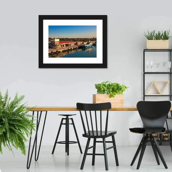 Dock At Robben Island Prison Canvas Wall Art-3 Horizontal-Gallery Wrap-25" x 16"-Tiaracle