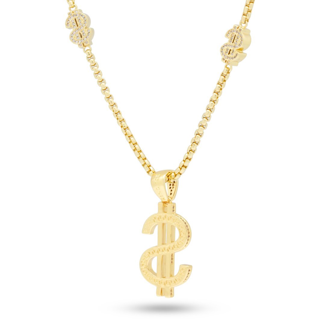 Dollar Sign Link Necklace