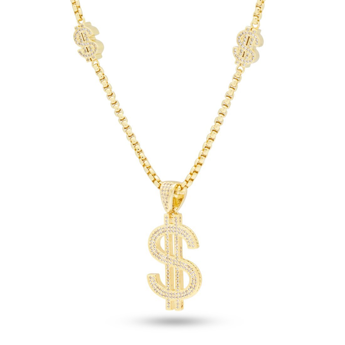 Dollar Sign Link Necklace