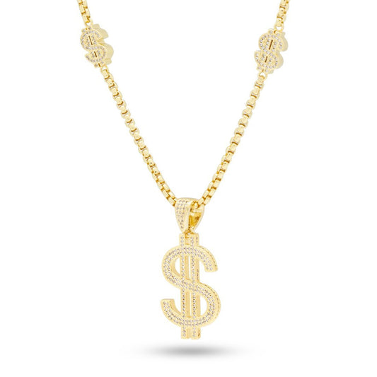 Dollar Sign Link Necklace