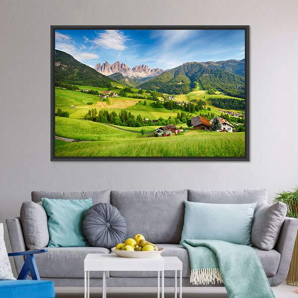 Dolomites Alps Mountain Canvas Wall Art-3 Horizontal-Gallery Wrap-25" x 16"-Tiaracle