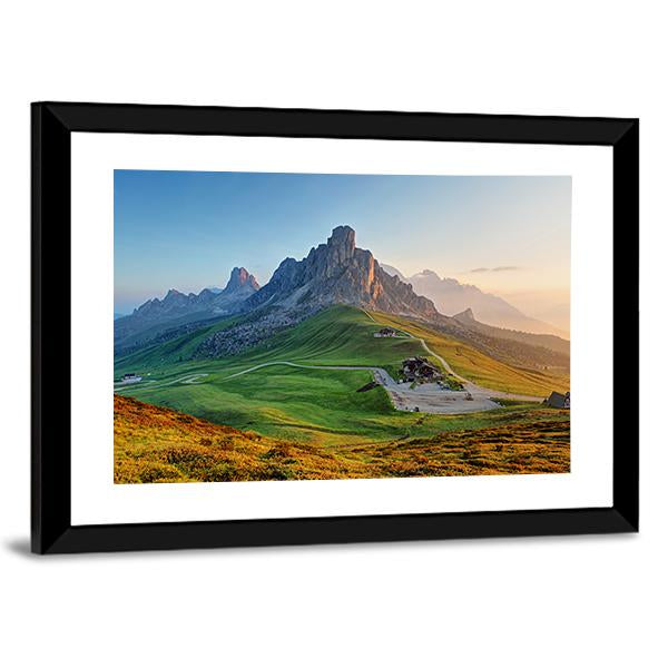 Dolomites Landscape Canvas Wall Art-3 Horizontal-Gallery Wrap-25" x 16"-Tiaracle