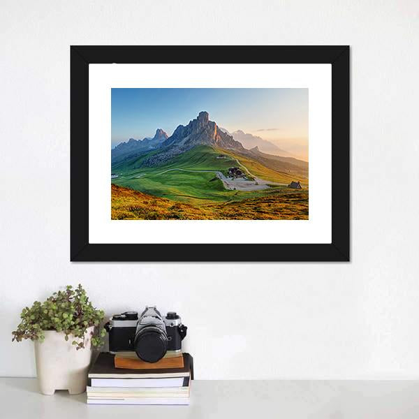 Dolomites Landscape Canvas Wall Art-3 Horizontal-Gallery Wrap-25" x 16"-Tiaracle