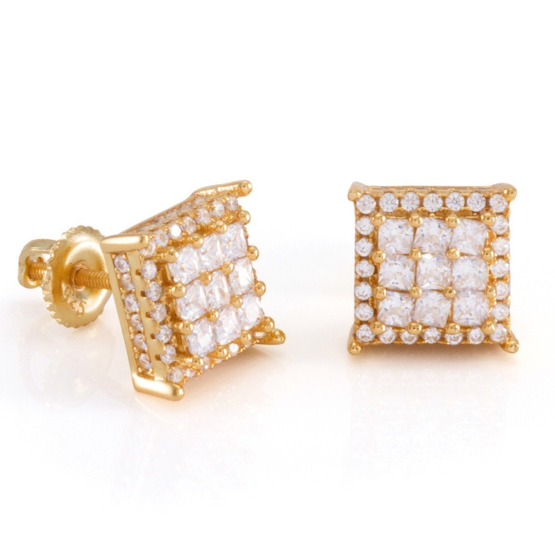 Double-Row Stud Earrings