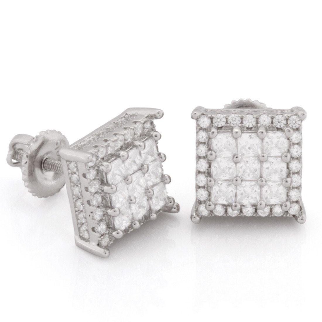 Double-Row Stud Earrings