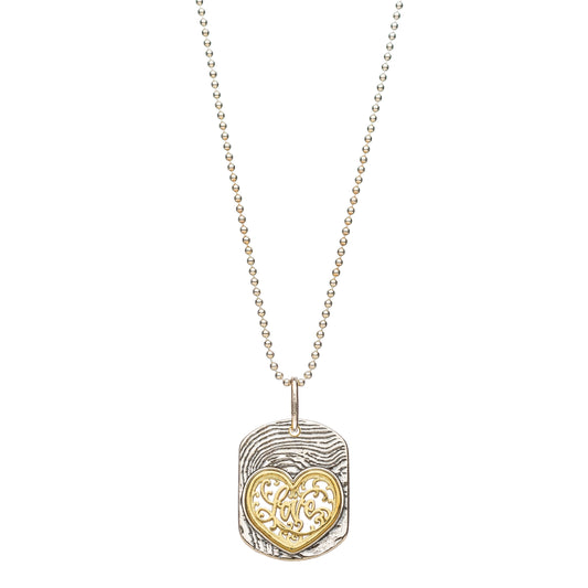 Love Cursive Handwriting Pendant