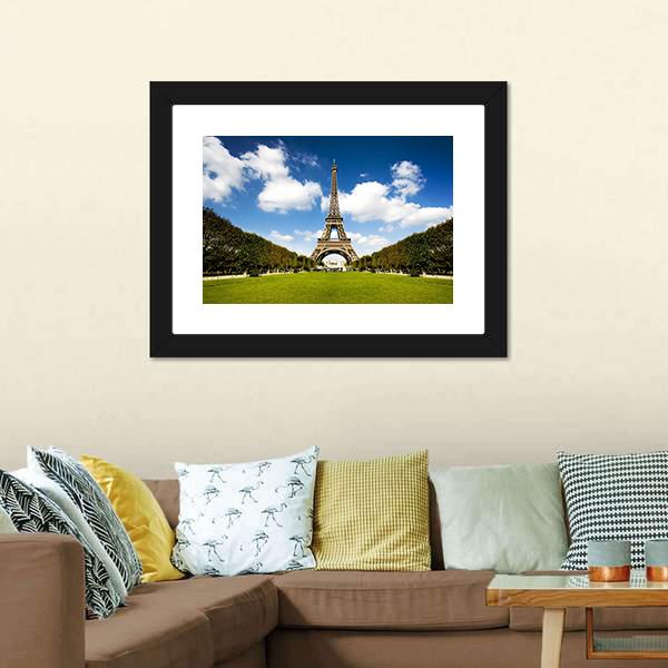 Eiffel Tower France Canvas Wall Art-1 Piece-Framed Print-20" x 16"-Tiaracle